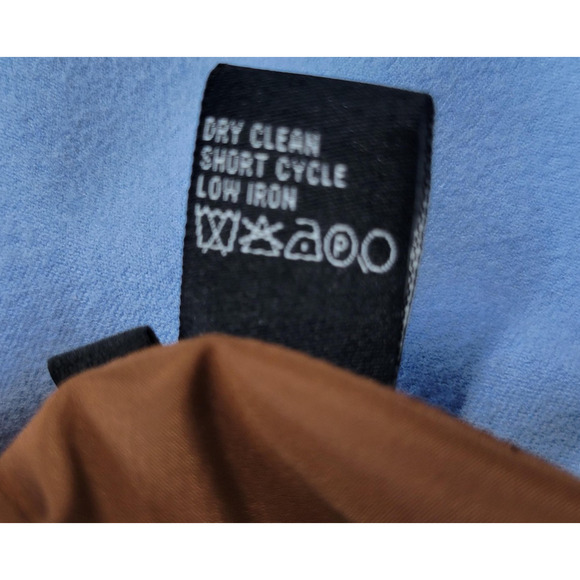 Etcetera Skirt Womens 16 Light Blue Pencil Back Zip Lined Front Pockets Career - Picture 9 of 11